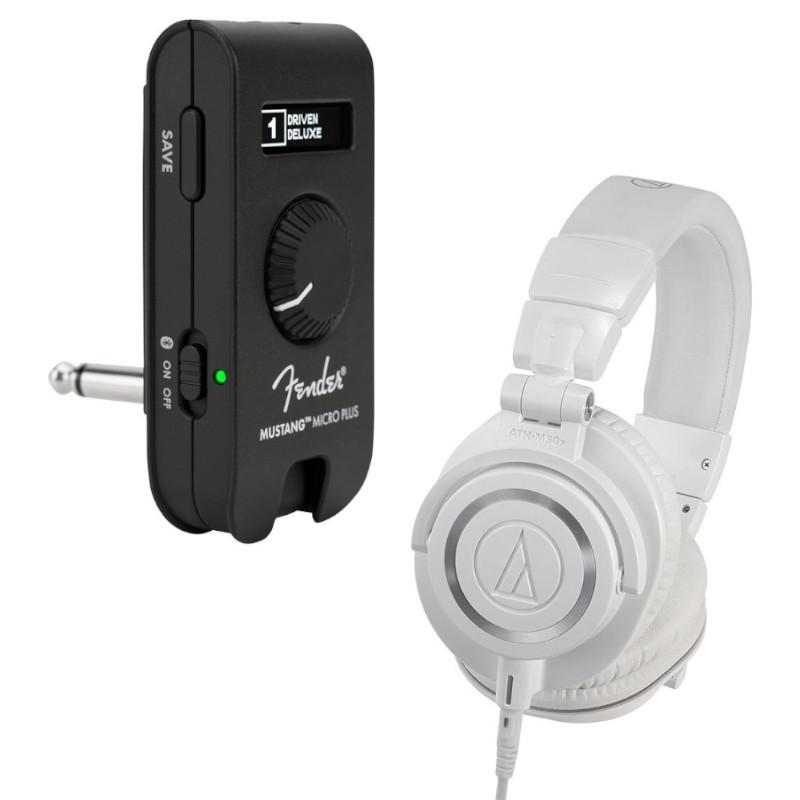 Fender USA フェンダー Mustang Micro Plus + audio-technica ATH-M50X