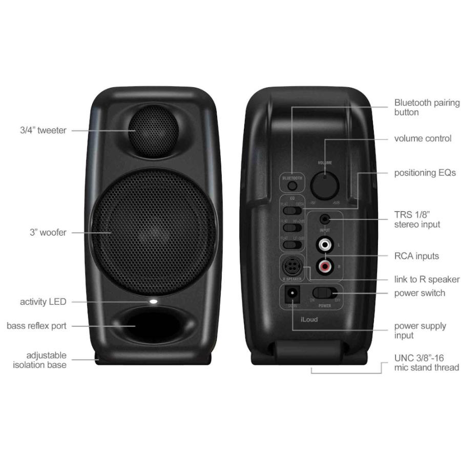 IK Multimedia コンパクト モニタースピーカー iLoud Micro IK Multimedia コンパクト モニタースピーカー iLoud Micro