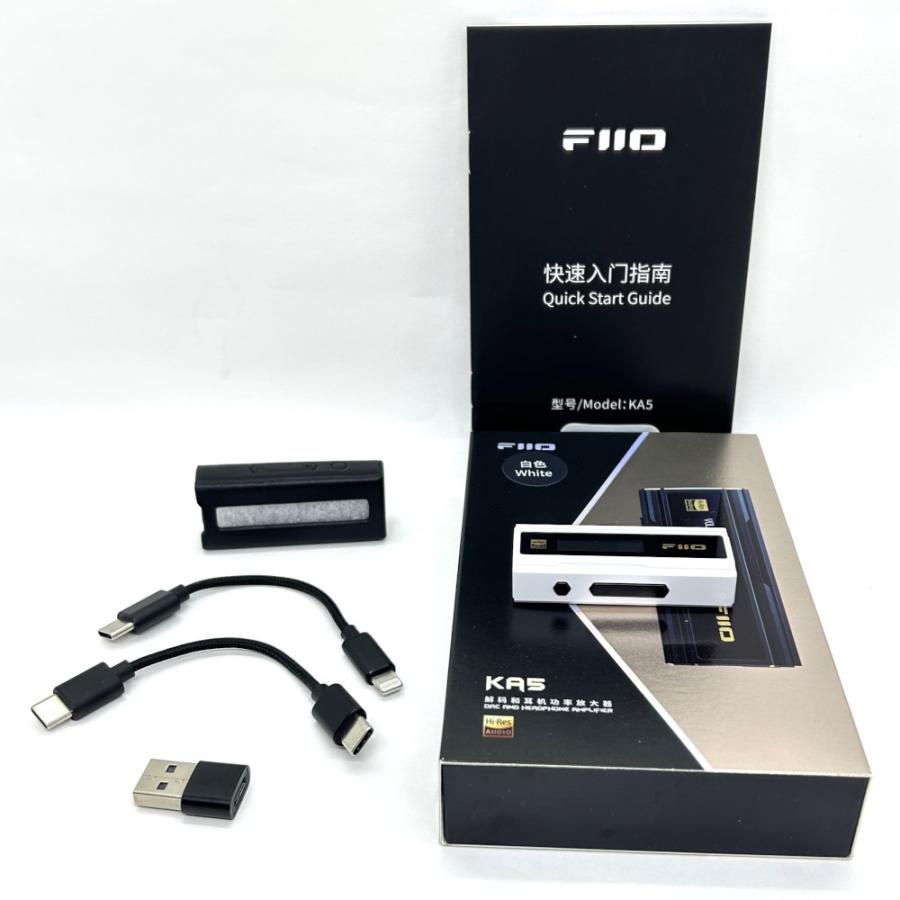 《アウトレット》 FIIO USB DAC内蔵ヘッドホンアンプ KA5 ホワイト + 専用保護ケース SK-KA5 セット｜miki-shop｜02