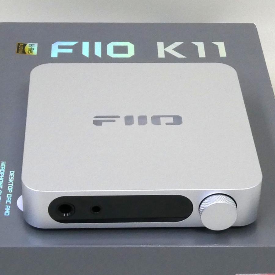 アウトレット品》FIIO DAC内蔵 ヘッドホンアンプ K11 シルバー