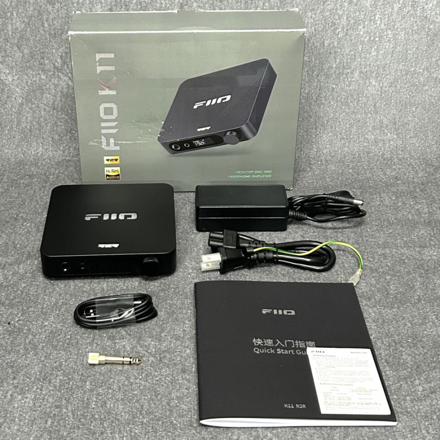 アンプ fiio k11 FiiO K11 R2R ブラック/シルバー USB DAC内蔵ヘッドホンアンプ
