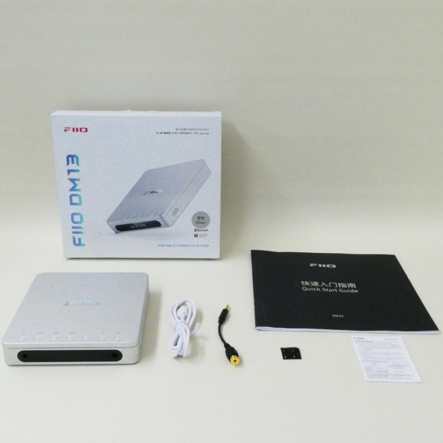 アウトレット品》FIIO ポータブル CDプレーヤー DM13BT シルバー (FIO