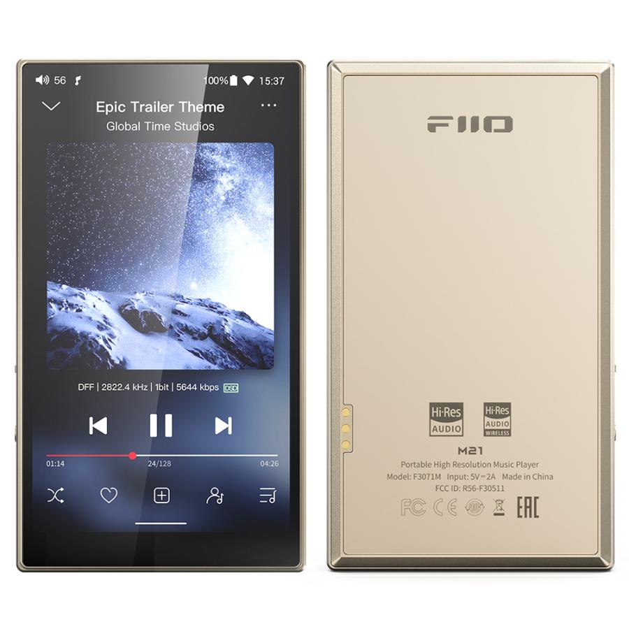 FIIO デジタルオーディオプレーヤー M21 ゴールド + 専用ハードケース