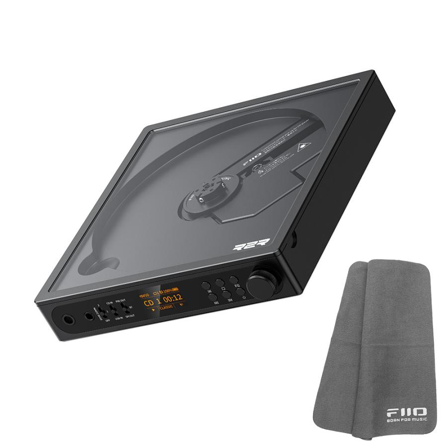 FIIO ポータブル CDプレーヤー DM15 R2R ブラック (FIO-DM15R-K