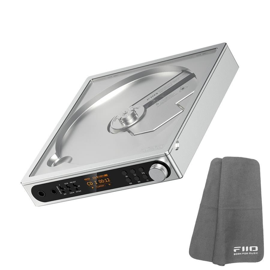FIIO ポータブル CDプレーヤー DM15 R2R シルバー (FIO-DM15R-S