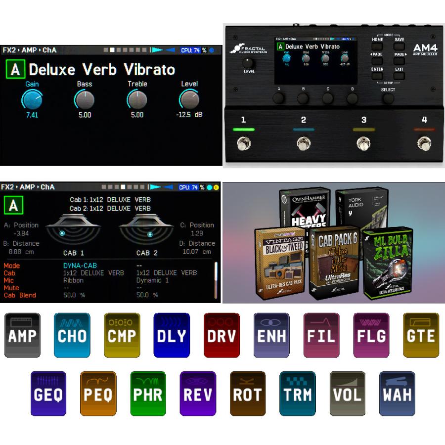 Fractal Audio Systems フラクタル・オーディオ AM4 AMP MODELER