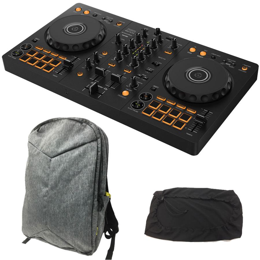Pioneer DJコントローラー DDJ-FLX4 + DJバック PLUS-02(グレー Pioneer DJコントローラー DDJ-FLX4 + DJバック PLUS-02(グレー