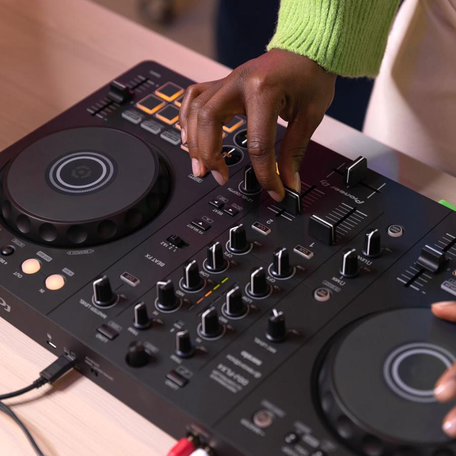 Pioneer DJコントローラー DDJ-FLX4 + ヘッドホン ATH-S100 ダスト