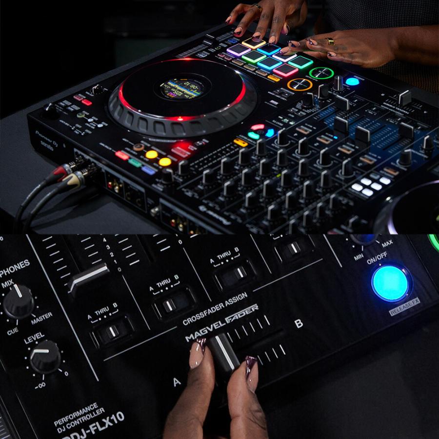 Pioneer 4CH DJコントローラー DDJ-FLX10 + ヘッドホンATH-S100 PC
