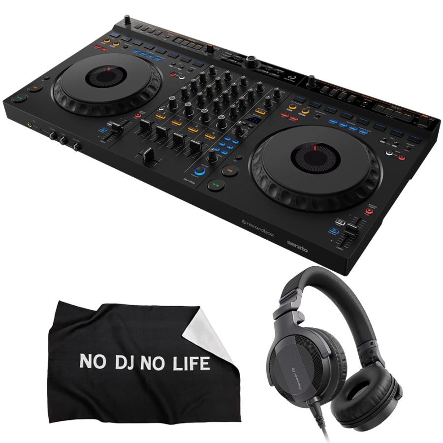 AlphaTheta DJコントローラー DDJ-GRV6 + ヘッドホン HDJ-CUE1 ダスト 