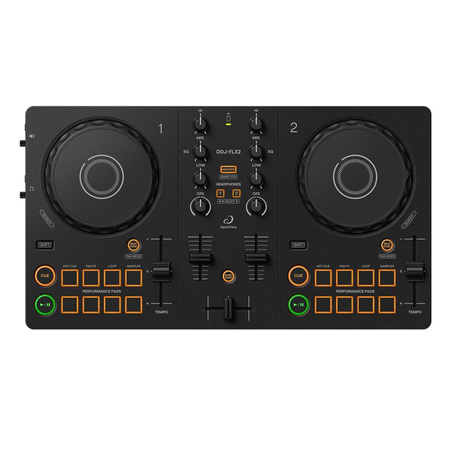AlphaTheta DJコントローラー DDJ-FLX2 + ダストカバー付き AlphaTheta DJコントローラー DDJ-FLX2 + ダストカバー付き