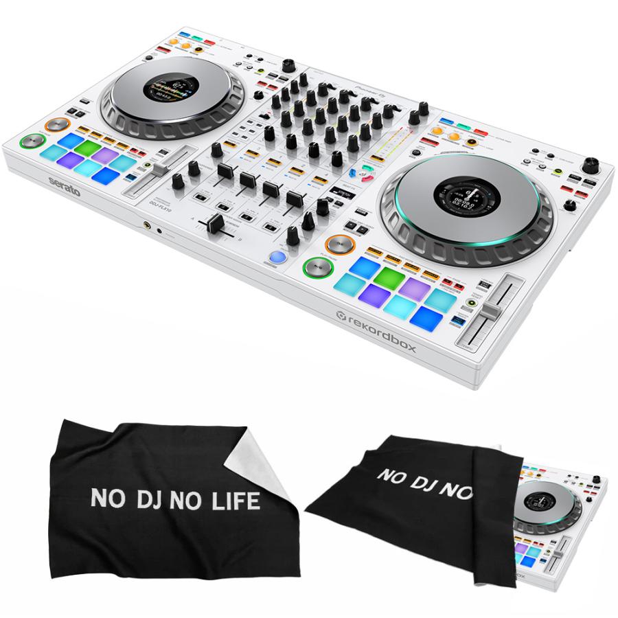 Pioneer 4CH DJコントローラー DDJ-FLX10-W ホワイト + ダストカバー