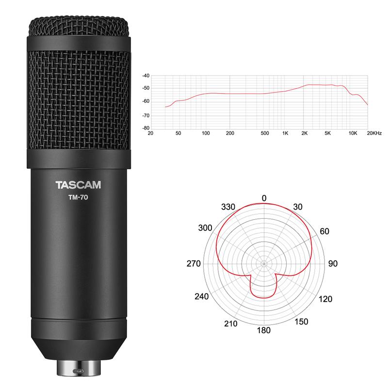 TASCAM タスカム TM-70 ポッドキャスト 収録や インターネット 生 配信