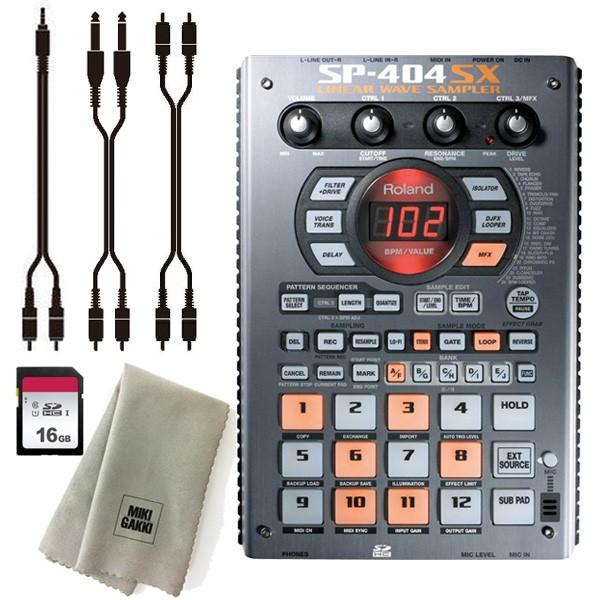 Roland ローランド コンパクトサンプラー SP-404SX + SDカード16GB 3種