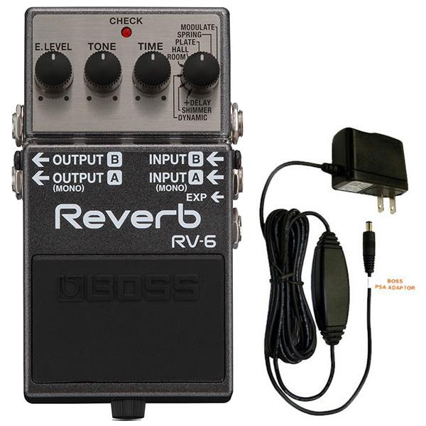 BOSS ボス RV-6 Reverb リバーブ + 純正アダプター PSA-100S2 セット