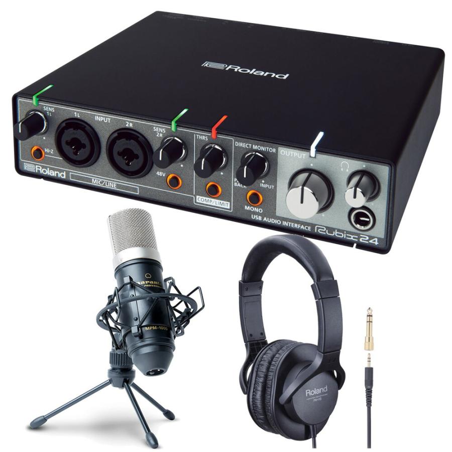 Roland オーディオインターフェイス Rubix24 + ヘッドホン RH-5 + コンデンサーマイク MPM1000J セット :4957054508937set3:三木楽器Yahoo!ショップ - 通販 - Roland オーディオインターフェイス Rubix24 + ヘッドホン RH-5 + コンデンサーマイク MPM1000J セット :4957054508937set3:三木楽器Yahoo!ショップ - 通販 -