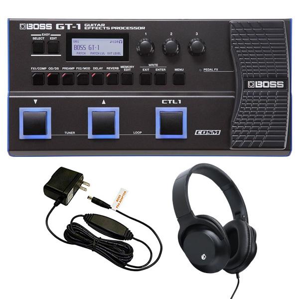 BOSS マルチエフェクター GT-1 + 純正アダプター ヘッドホン KHP-001