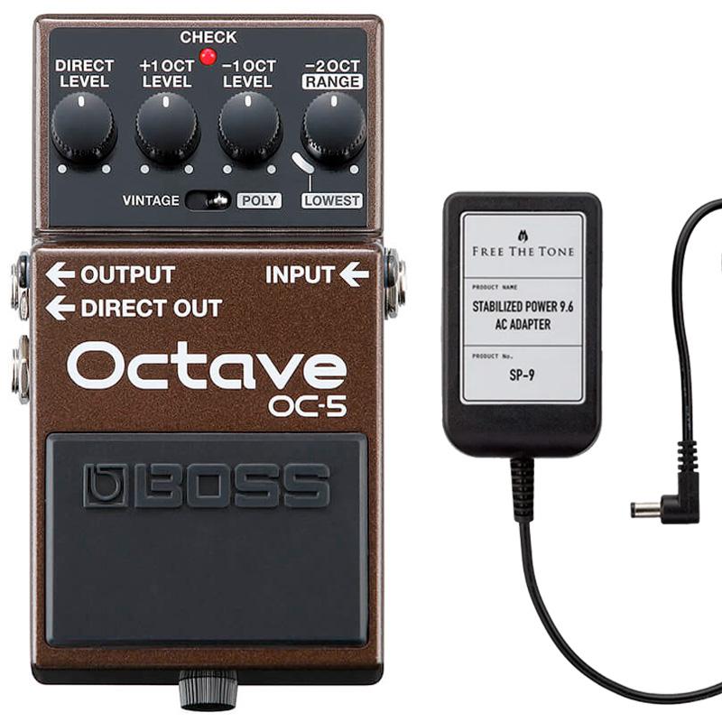 BOSS ボス OC-5 Octave オクターブ + ACアダプター FREE THE