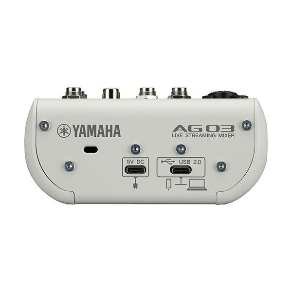YAMAHA ミキサー AG03MK2 W(白) + コンデンサーマイクYCM01(白) アーム