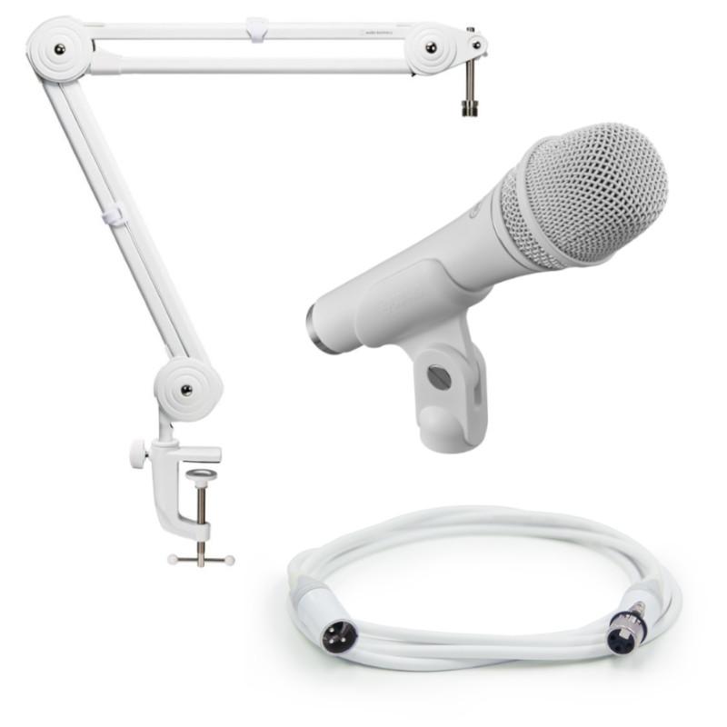 ダイナミックマイク YAMAHA ヤマハ YDM707 ホワイト + AT8700白 アーム 