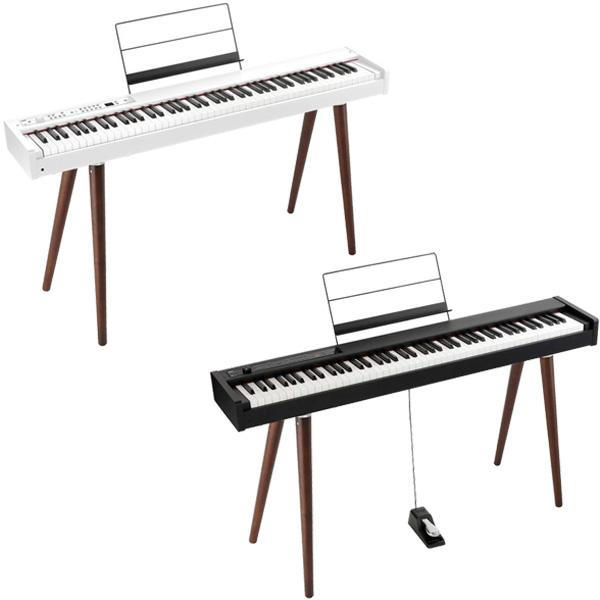 KORG D1 BK (ブラック) 【木製専用スタンド(ST-WL)、折りたたみ