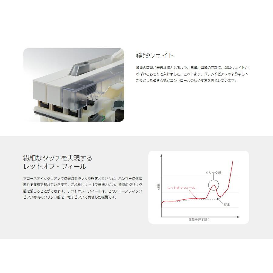 KAWAI CN201R ローズウッド調仕上げ カワイ 電子ピアノ【ヘッドフォン 高低椅子付属】【配送設置無料(沖縄・離島納品不可)】｜miki-shop｜05