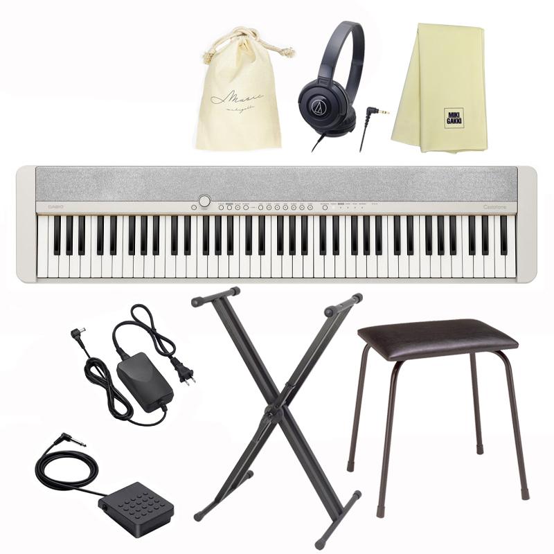 CASIO CT-S1-76WE 【X型スタンド、ペダル(SP3)、椅子(CB5 