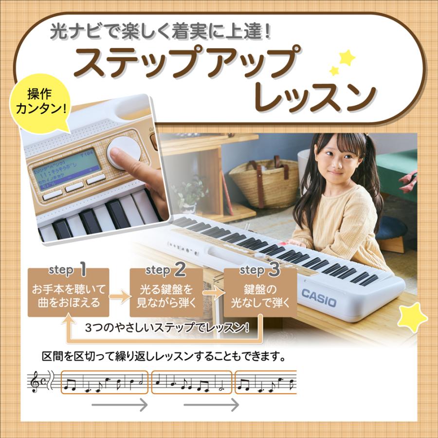 CASIO（カシオ） LK-340 Casiotone 光ナビゲーション キーボード 61 