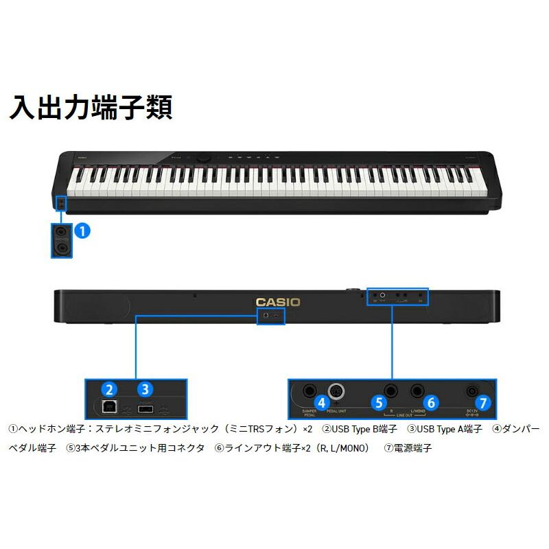 CASIO PX-S5000BK 【楽器クロスセット】 カシオ 電子ピアノ Privia(プリヴィア) ブラック 『ペダル・譜面立て付属』｜miki-shop｜10