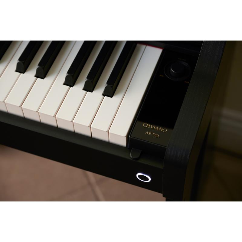 CASIO AP-750BK ブラックウッド調 (3年保証) カシオ 高低椅子付属 特典セット 【配送設置無料(沖縄・離島納品不可)】の画像