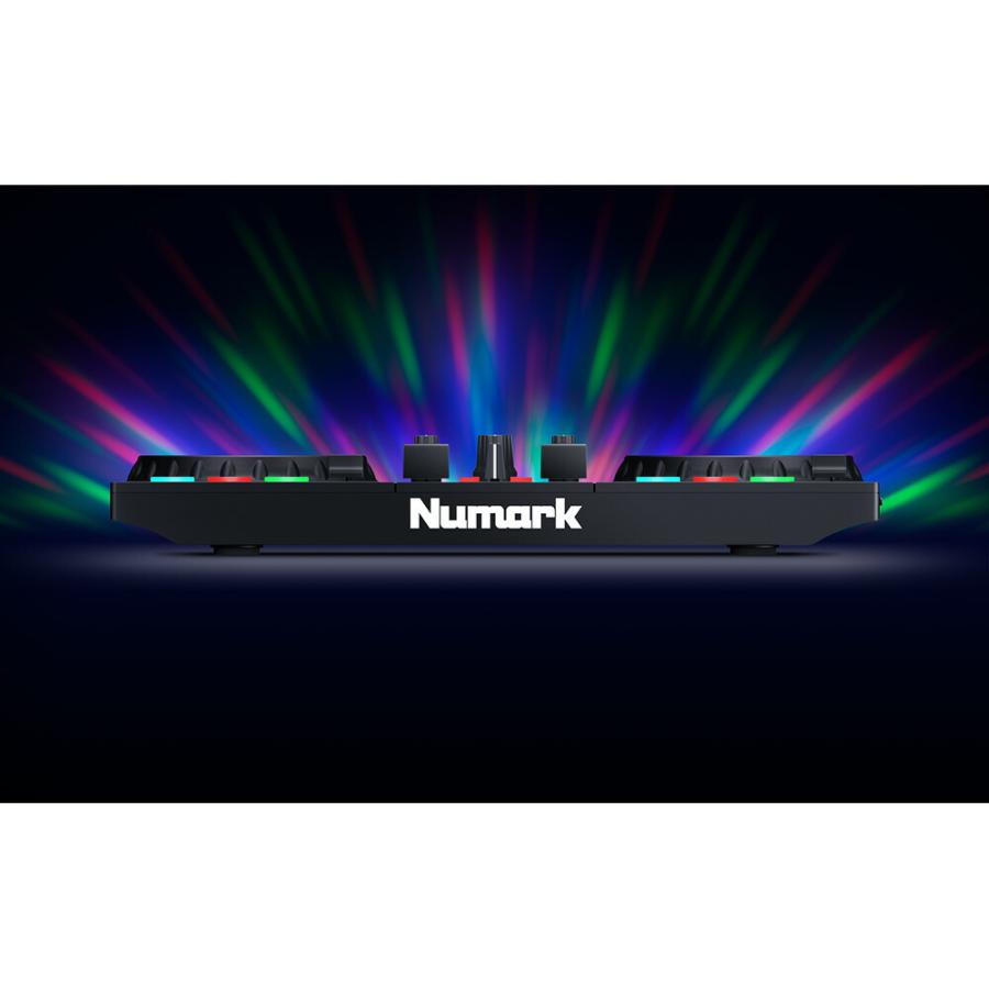 Numark  DJコントローラー Party Mix 2 + ヘッドホンKHP + PCスタンド + スピーカー Z150セット｜miki-shop｜07