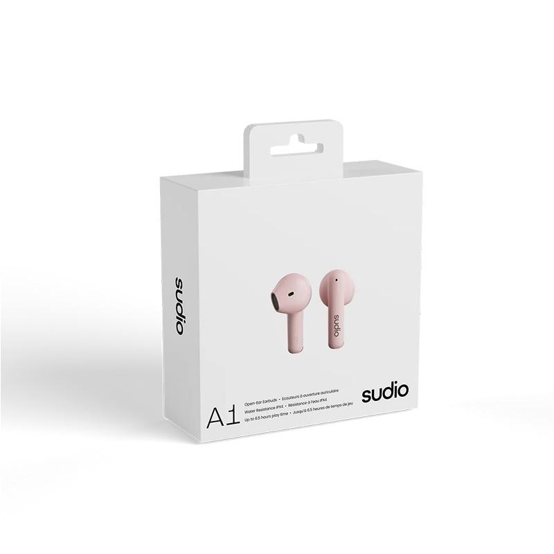 SUDIO ワイヤレス イヤホン A1 ピンク Bluetooth5.3 IPX4レベル防水 マイク付き 軽量【国内正規品】｜miki-shop｜04