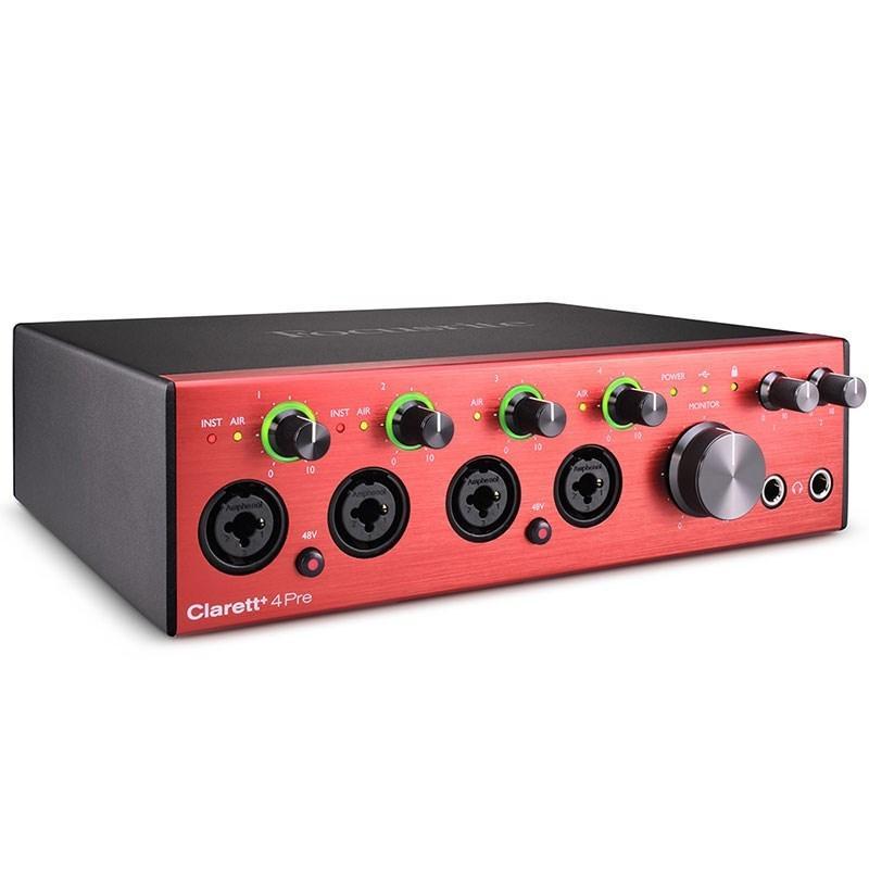 Focusrite Clarett 4Pre オーディオインターフェース DTM Focusrite フォーカスライト Clarett+ 4Pre オーディオ