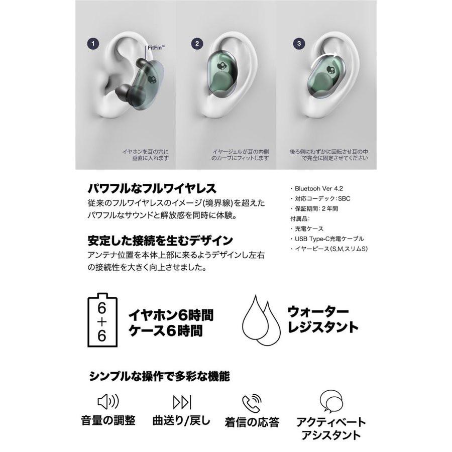 Skullcandy スカルキャンディ Push Dark Gray 完全ワイヤレス Skullcandy スカルキャンディ Push Dark Gray 完全ワイヤレス