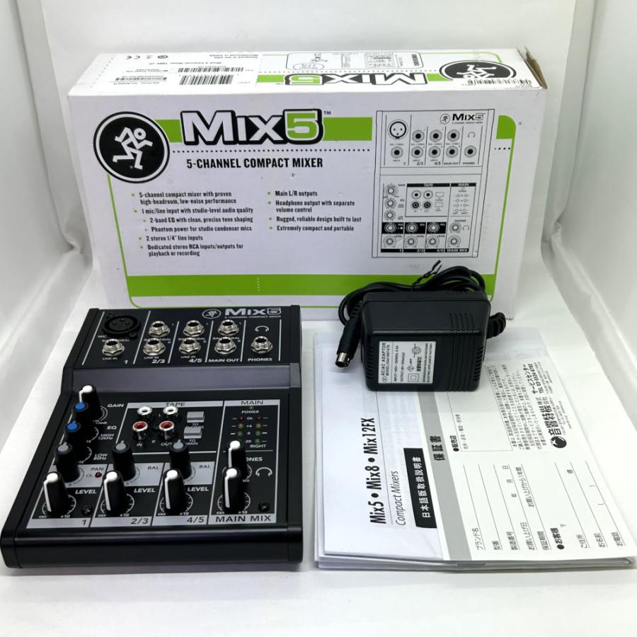 アウトレット品》 MACKIE マッキー MIX5 コンパクト ミキサー アウトレット品》 MACKIE マッキー MIX5 コンパクト ミキサー