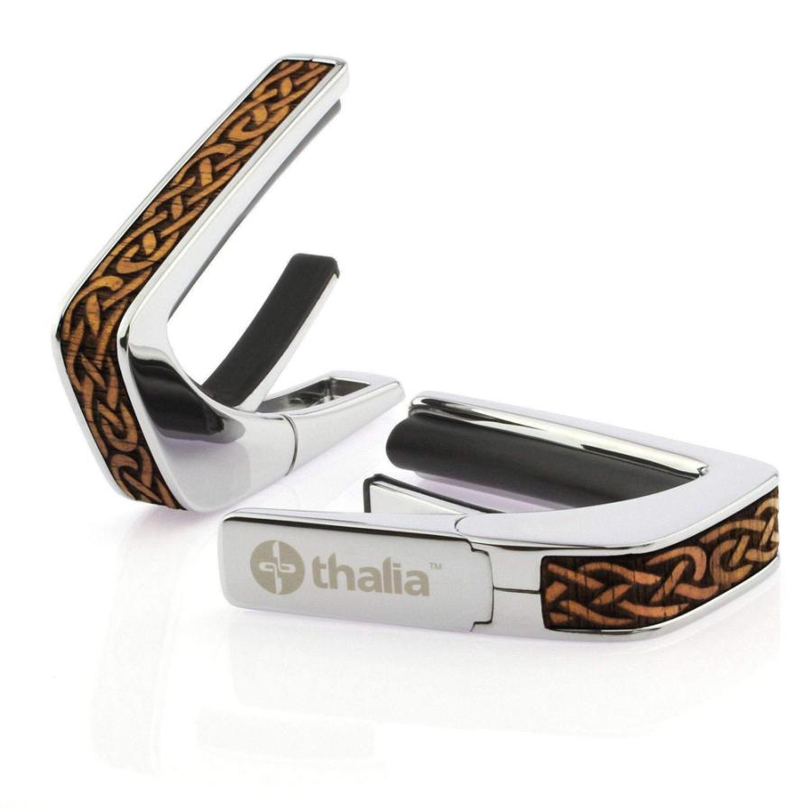 タリア カポ Thalia Capos DELUXE Series Hawaiian Koa Celtic Knot ギター 12インチフレットパッド付属の画像