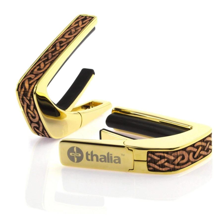タリア カポ Thalia Capos DELUXE Series Hawaiian Koa Celtic Knot ギター 12インチフレットパッド付属の画像