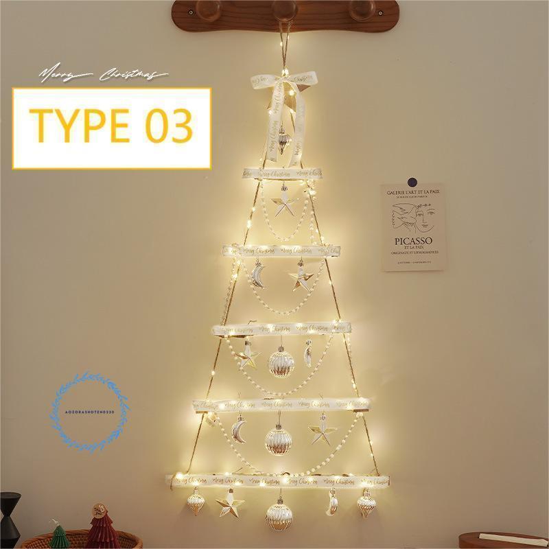 クリスマス ツリー 壁掛け LED ライト付き ウォールツリー インテリア