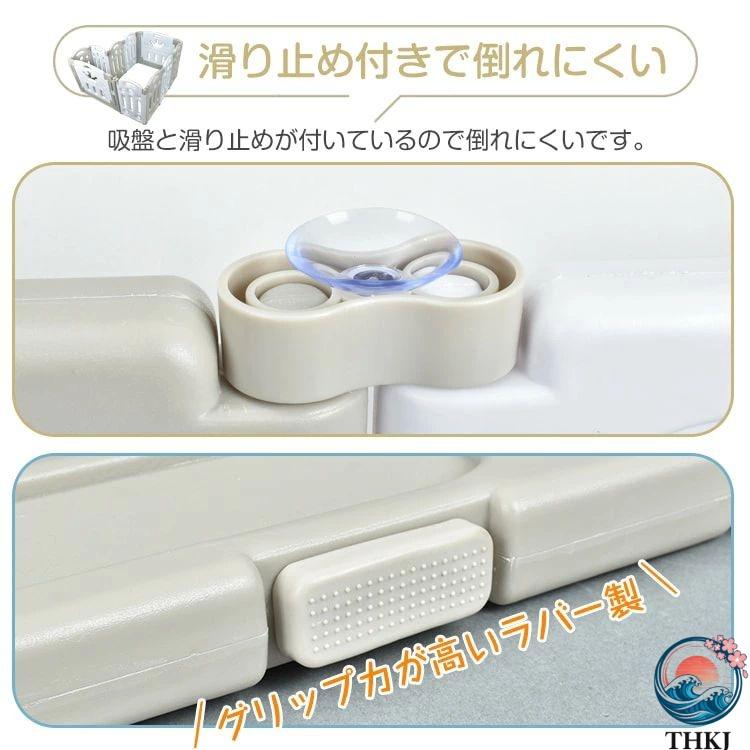 ベビーサークル キッズサークル THKJ 折りたたみ式 2 タイプ 角丸設計 簡単設置 使いやすい おすすめ 人気 便利グッズ 注目アイテム お手入れ簡単 快適の画像