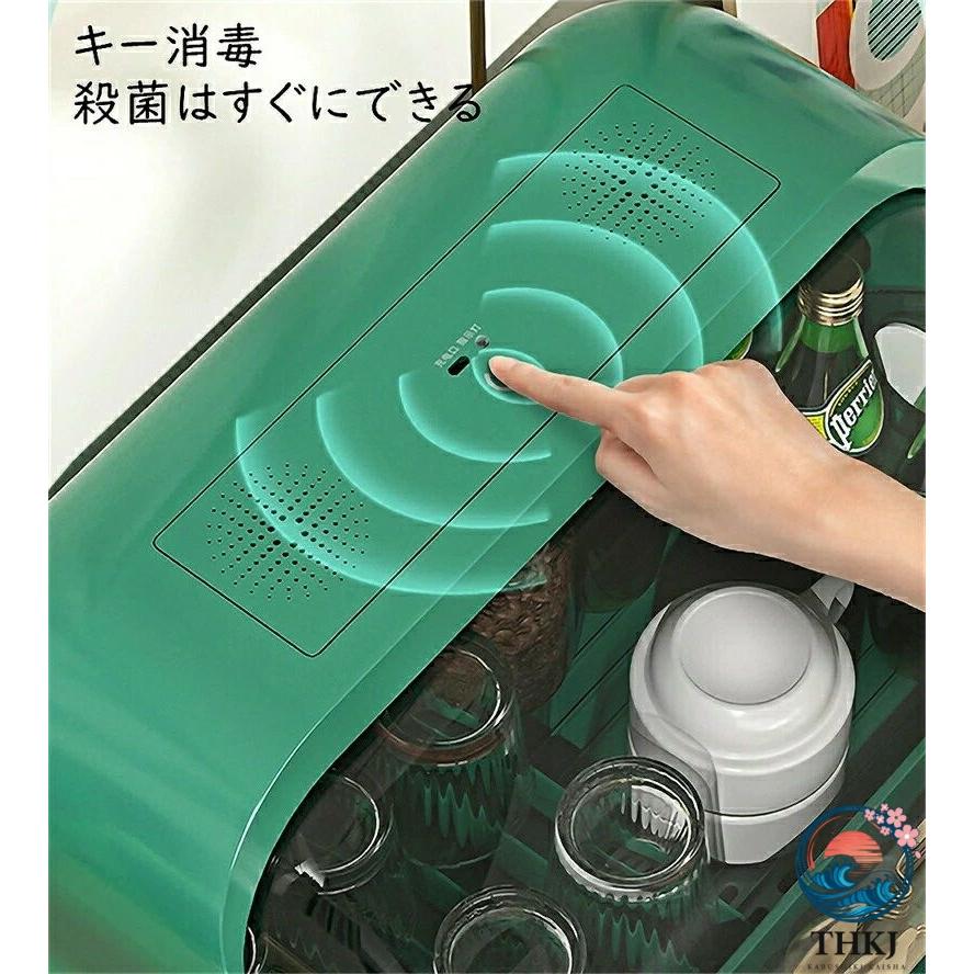 食器乾燥機 乾燥機食器乾燥機 4 6 人用 UV 食洗機 卓上 USB 充電 デュアルファン換気 THKJ 食器洗い乾燥機 縦型プチ洗食 工事不要 タンク式 食器棚水切りラッ_3