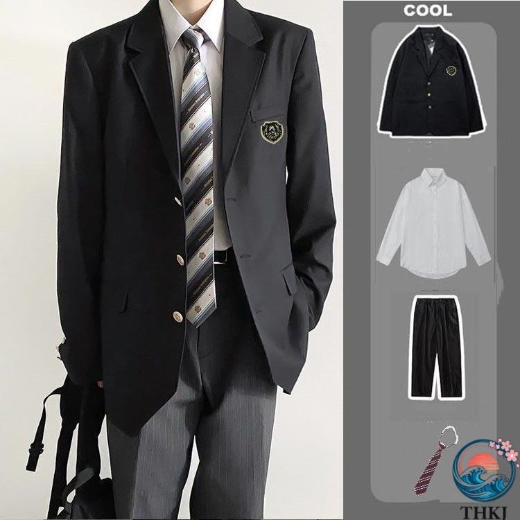 学生服 ロングパンツ 紺 スクールジャケット ブレザー 男子高校制服 5