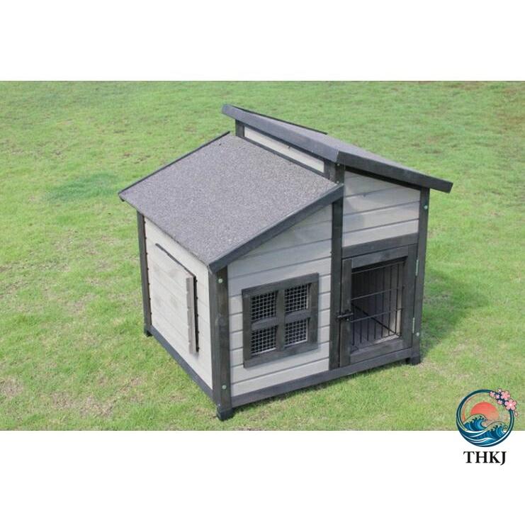 犬舎 犬小屋 屋外ハウス 窓付き 風通し ウッディ犬舎ペットゲージ 木製 