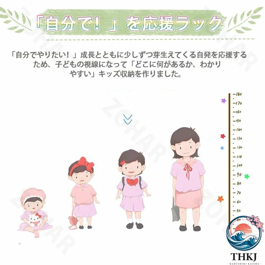 おもちゃ収納 大容量 ボックス おもちゃ箱 木製 ワイドタイプ 絵本ラック THKJ 組立カンタン 収納ラック ホワイトボード フゴン おしゃれ ラック 子ども_1