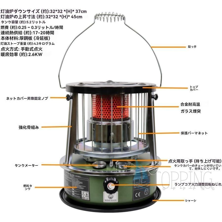 2025新型 石油ストーブ 対流式石油ストーブ 小型 対流式暖房 省エネ
