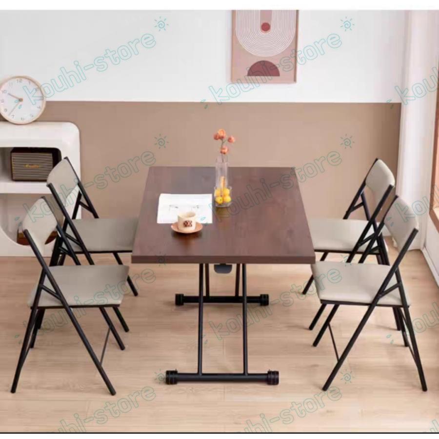 テーブル 昇降式 ガス圧昇降式テーブル 90/120×60cm/80cm 高さ調節