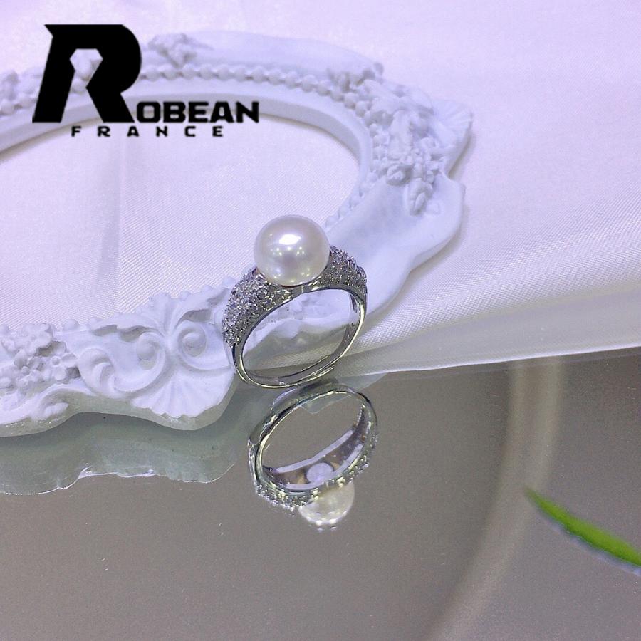 逸品 EU製 定価5万円☆ROBEAN・真珠・リング☆天然パール 