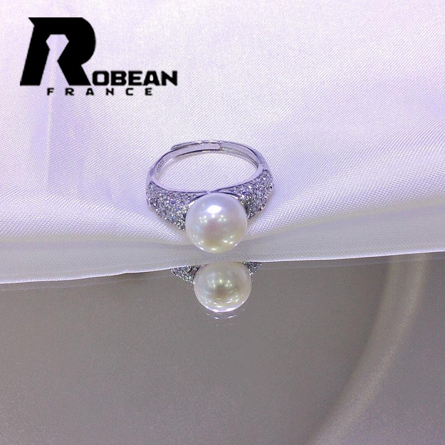 逸品 EU製 定価5万円☆ROBEAN・真珠・リング☆天然パール 
