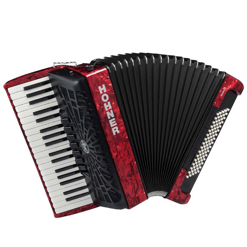 ✨美品✨アコーディオン ACD-400 ハードケース付き 共立 30鍵盤 HOHNER Bravo III 80 RED ホーナー アコーディオン ピアノ式 37鍵盤