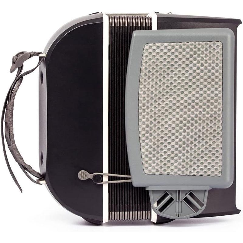 HOHNER XS ハンディ アコーディオン ダークグレー \u0026 ホワイト ボタンキー 21ボタン 小型 ホーナー クリーニングクロスプレゼント 【取り寄せ商品】_3