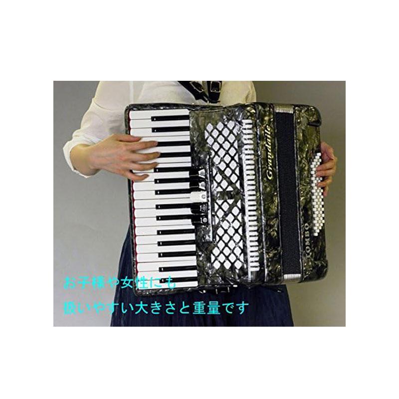 TOMBO GT-60B トンボ アコーディオン Grandaile コスモグレーパール 34鍵 グランデール クリーニングクロスプレゼント 【取り寄せ商品】_3